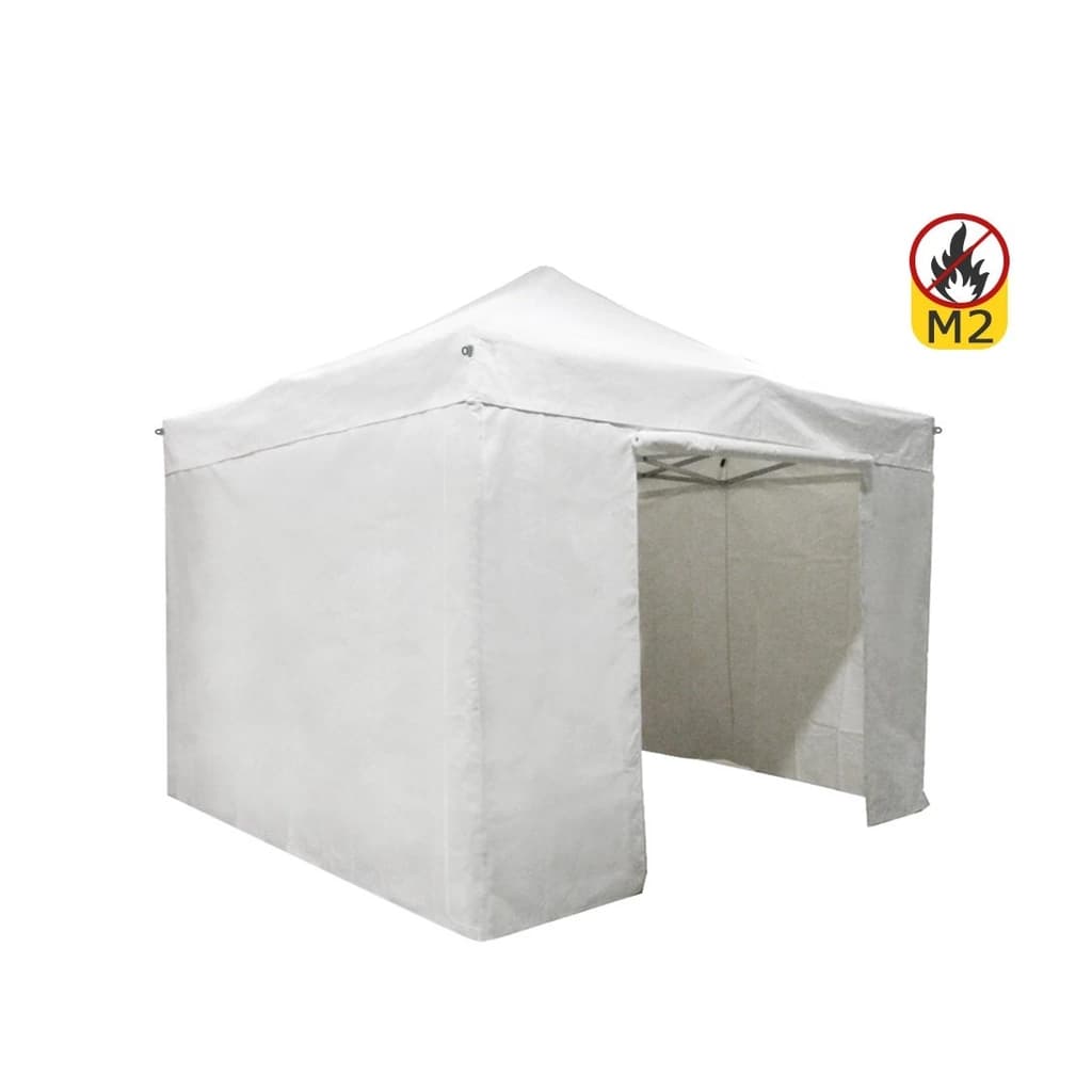 Barnum pliant 4x4m H 2.1m | Bâche M2 550g/m² | Côtés inclus 