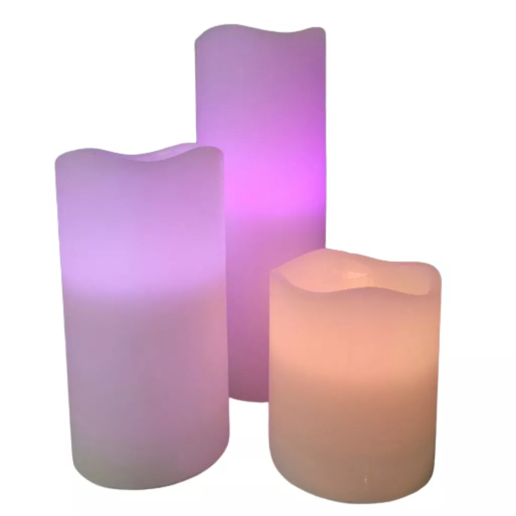Bougies LED multicolores