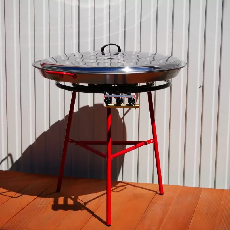 Kit à paella gaz pour 25 pers - Poêle 65cm émaillée