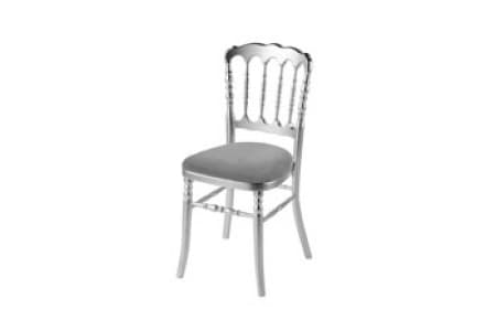 Chaise Napoléon Argentée Chaise Napoléon Argentée