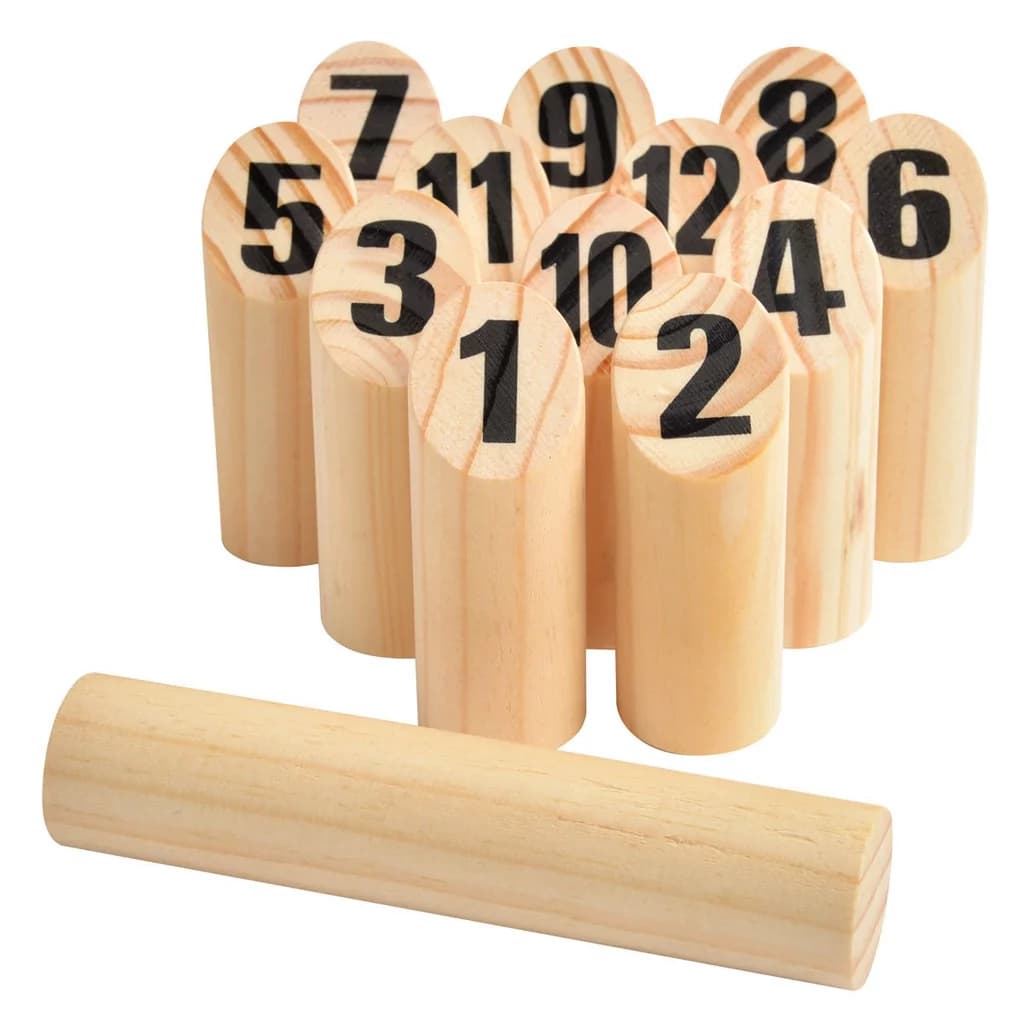 Jeu en bois : Mölkky Enfants Jeu en bois : Mölkky Enfants
