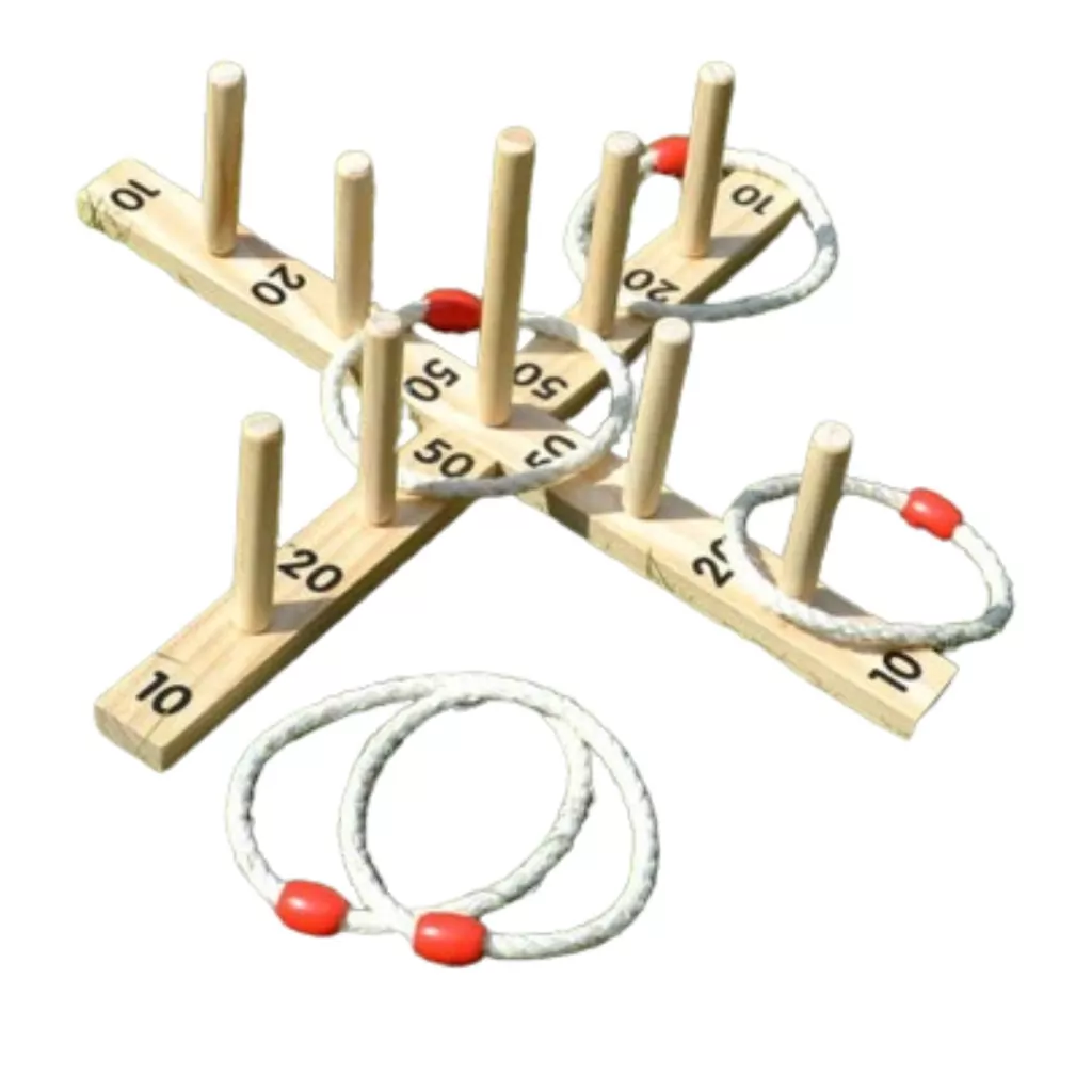 Jeu en bois : jeu d'anneaux Jeu en bois : jeu d'anneaux