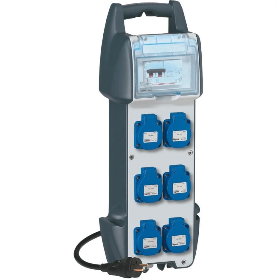 Coffret électrique Monophasé LEGRAND - 6 prises 16A Coffret électrique Monophasé LEGRAND - 6 prises 16A