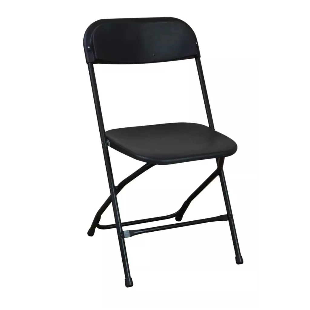 Chaise pliante noire Chaise pliante noire